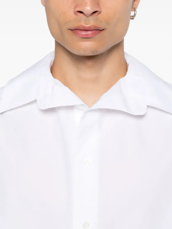 balenciaga white dress shirt Balenciaga Kick-collar Women Shirt