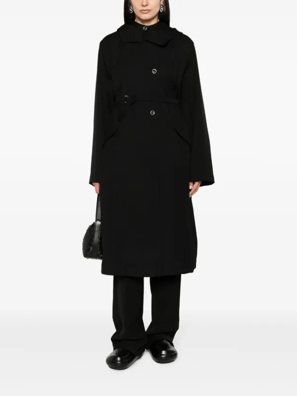 Jil Sander Hooded Wool Coat - Farfetch