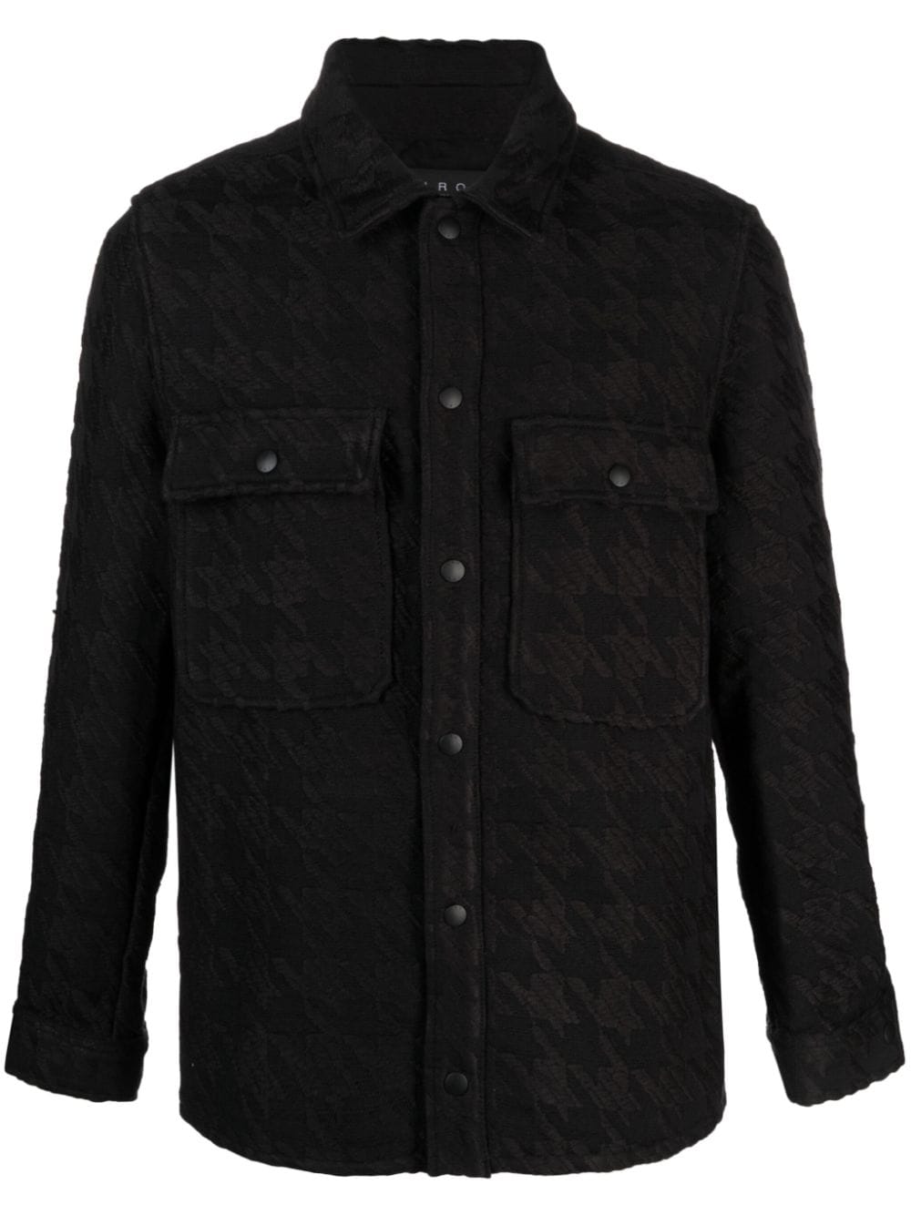 IRO Aveno tweed shirtjack Zwart