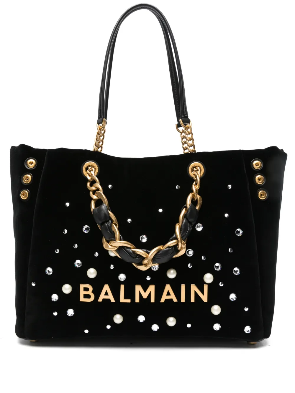 Balmain 1945 rhinestoneembellished Tote Bag Farfetch