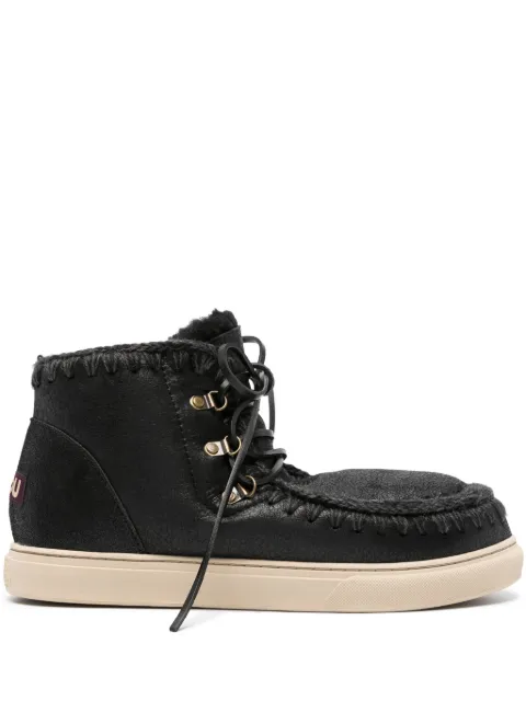 Mou lace-up shearling sneakers