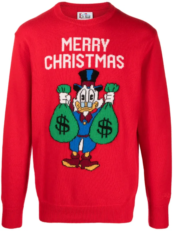 Red donald best sale duck sweater