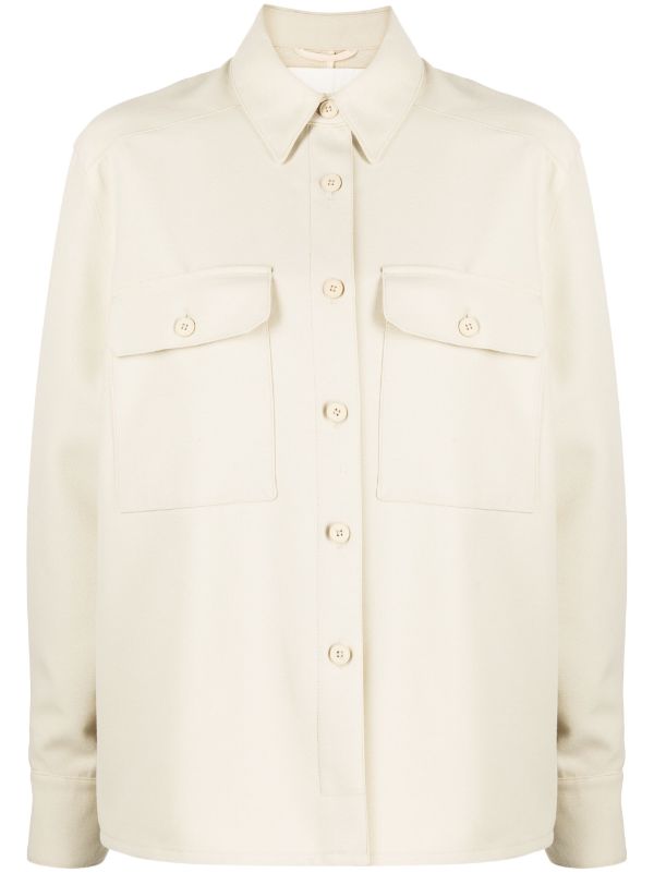 Closed spread collar button up Shirt Farfetch