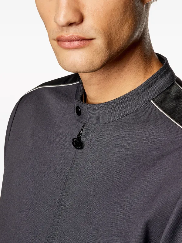 DIESEL ソフトレザーシャツスエード ジャケット グレー Diesel J