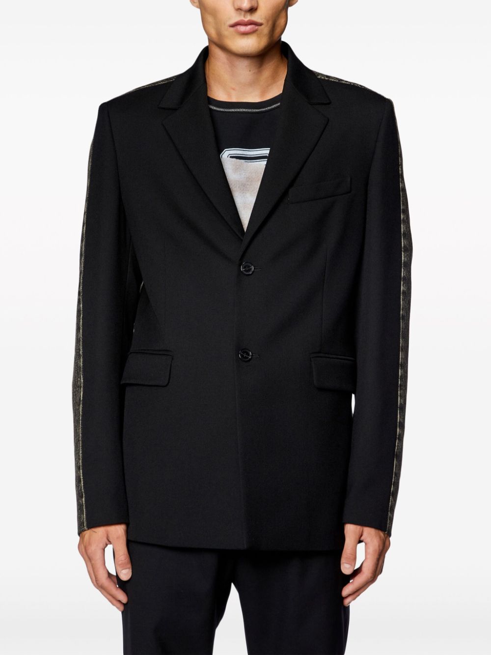 Diesel J-Wire A notched-lapels blazer Men