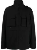 SPORT b. by agnès b. logo-patch textured jacket - Black