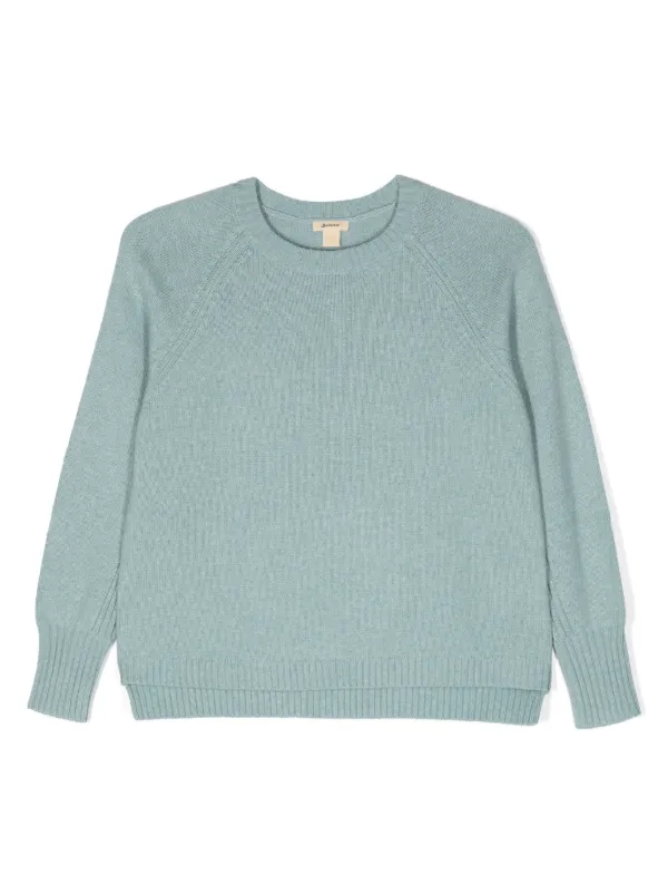 Bellerose crew-neck long-sleeve Jumper Blue FARFETCH UK