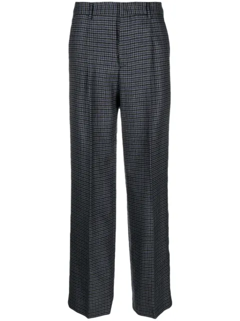 PT Torino check-print virgin wool trousers