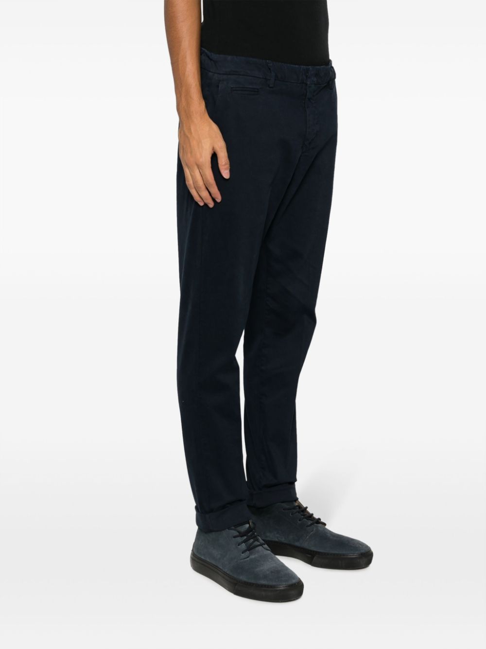 DONDUP Chino met toelopende pijpen Blauw