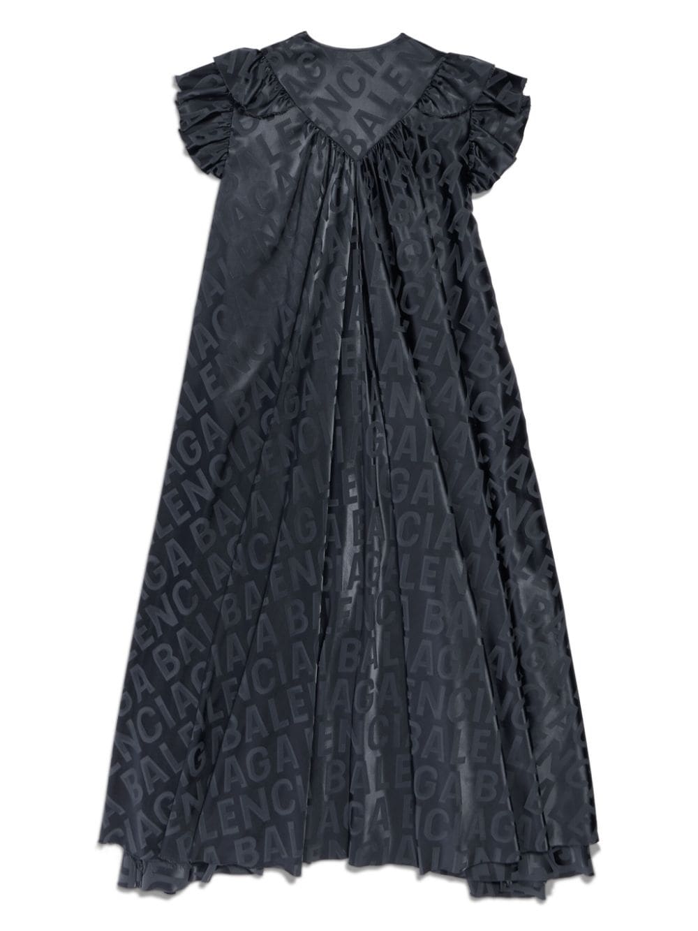 Image 2 of Balenciaga Kleid in A-Linie mit Logo-Print