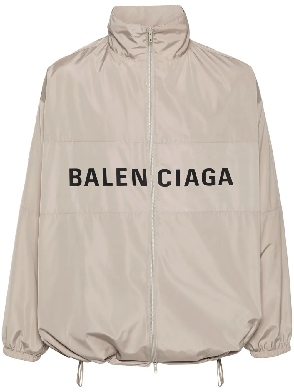 Image 1 of Balenciaga chamarra rompevientos con logo estampado