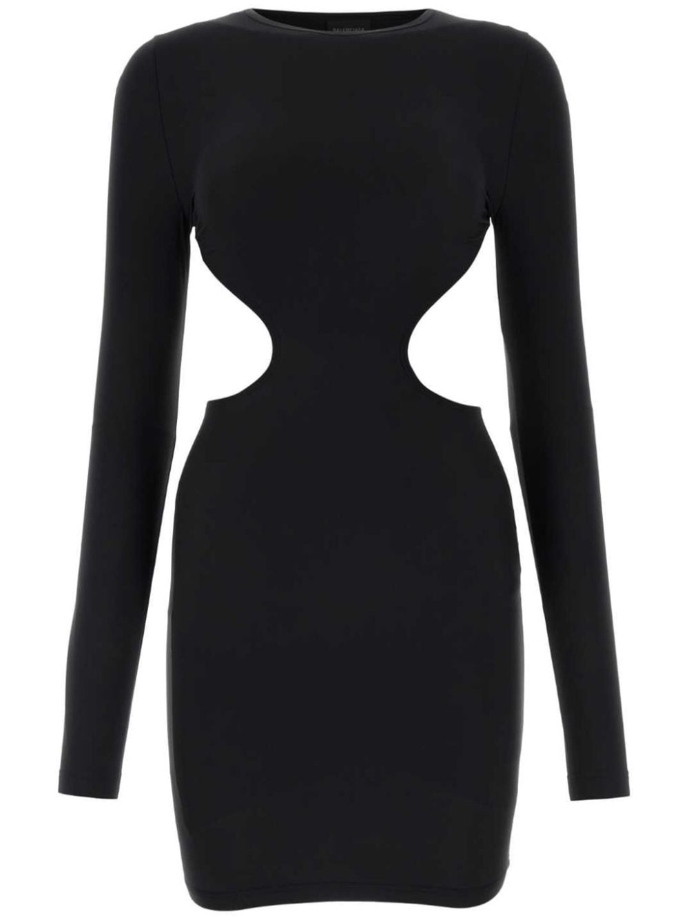 cut-out long-sleeved minidress