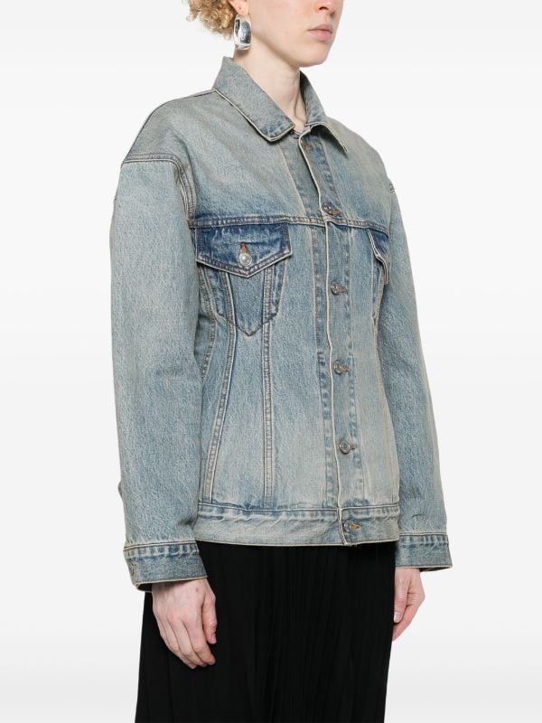 Balenciaga Hourglass Denim Jacket - Farfetch