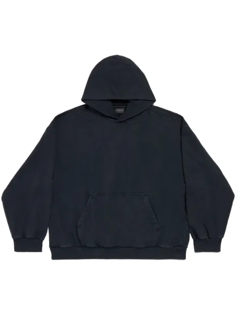 Balenciaga logo印花棉连帽衫
