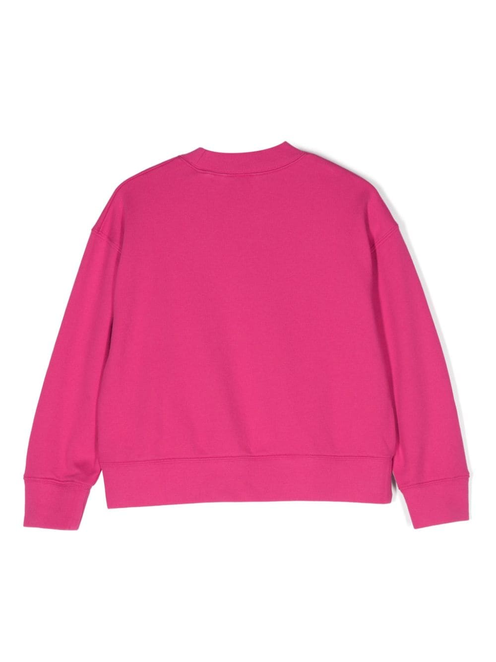 Shop Palm Angels Teddy Bear Cotton Sweatshirt In Rosa