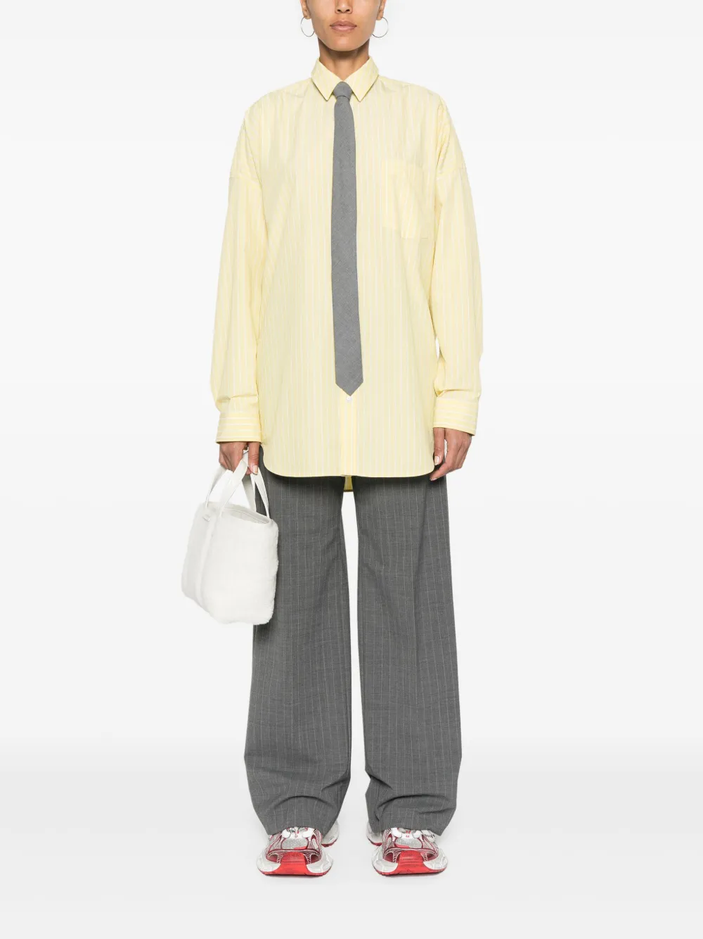 Balenciaga Gestreept overhemd - Geel