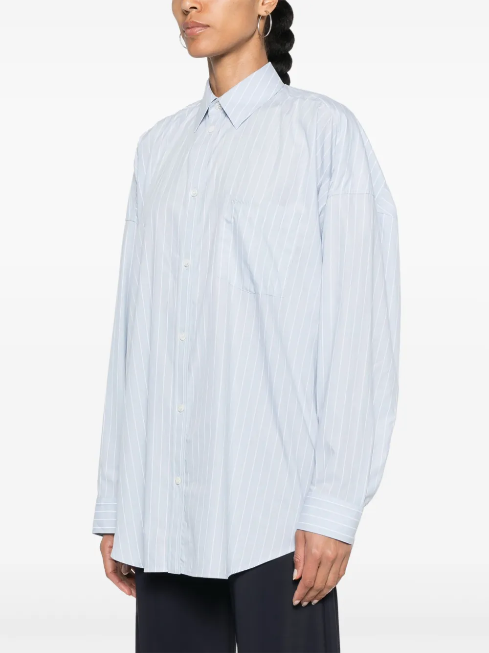 Cheap Balenciaga striped shirt Women