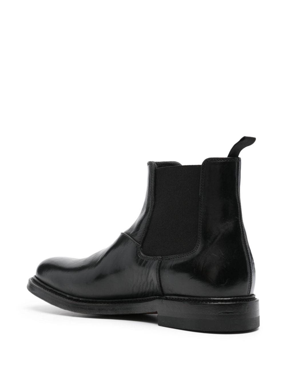 Shop Silvano Sassetti Leather Chelsea Boots In Black