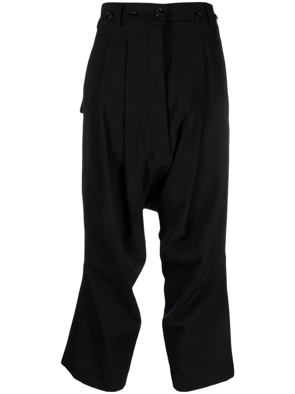 Rundholz drop-crotch Virgin Wool Trousers - Farfetch