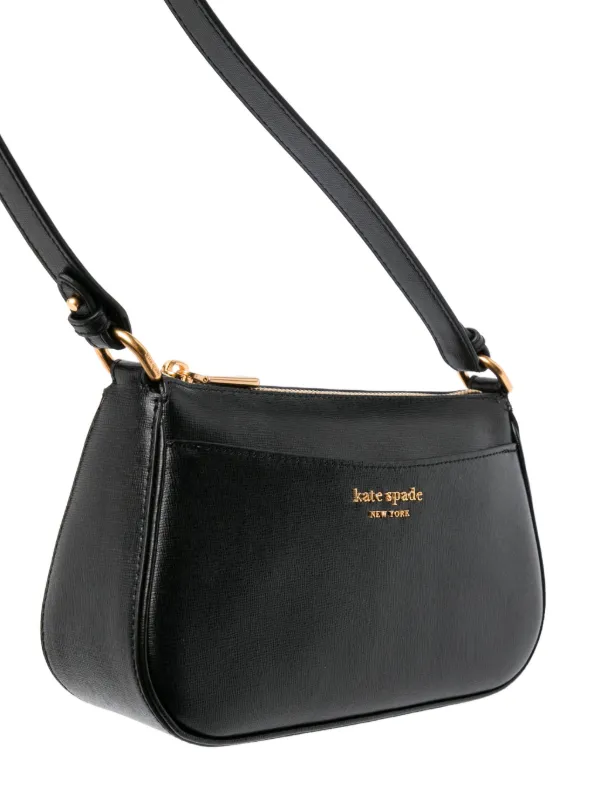 Kate Spade New York Black Leather Crossbody Bag - Women's handbags