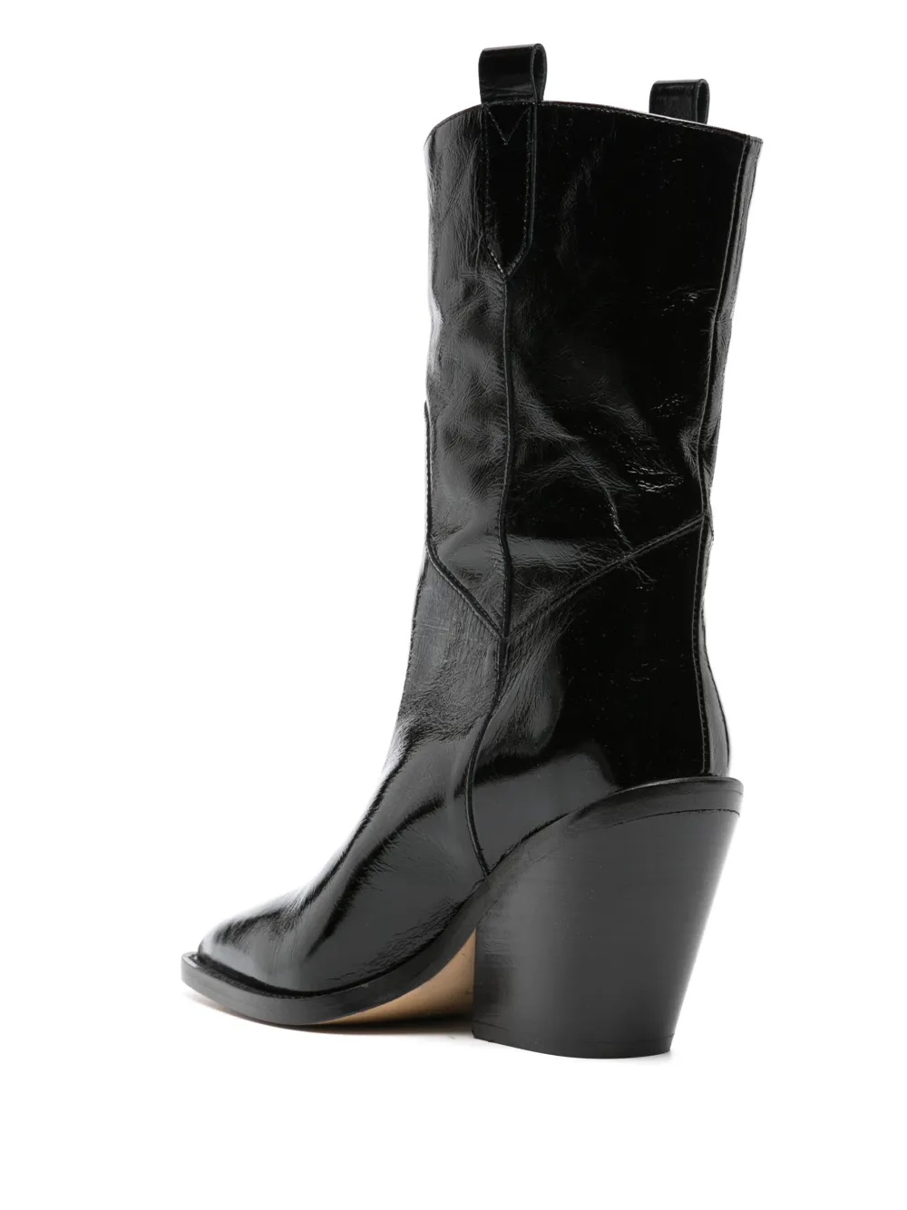 Iro 100mm Western-style Leather Boots In Black | ModeSens