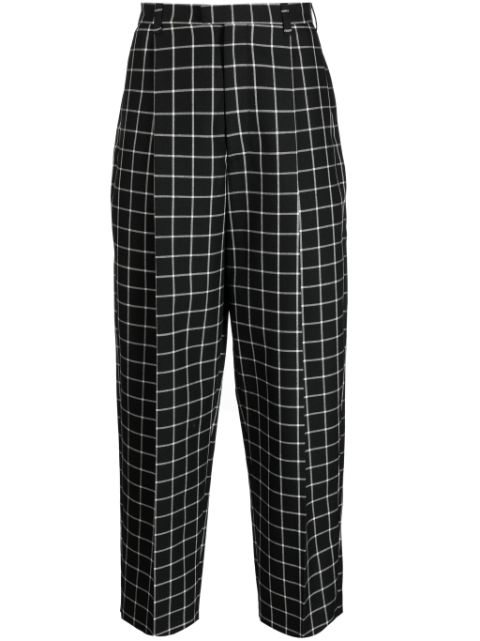 Marni checked tapered trousers Men