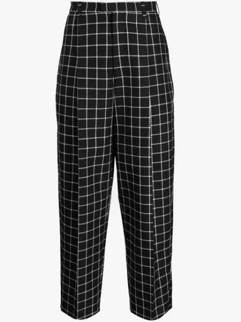 Marni checked tapered trousers
