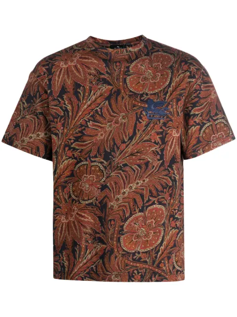 ETRO Pegaso-embroidered paisley-print T-shirt