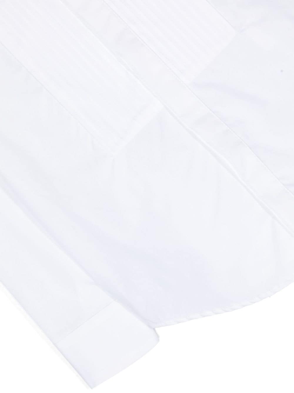 Shop Stella Mccartney Pintuck-detail Cotton Shirt In Weiss