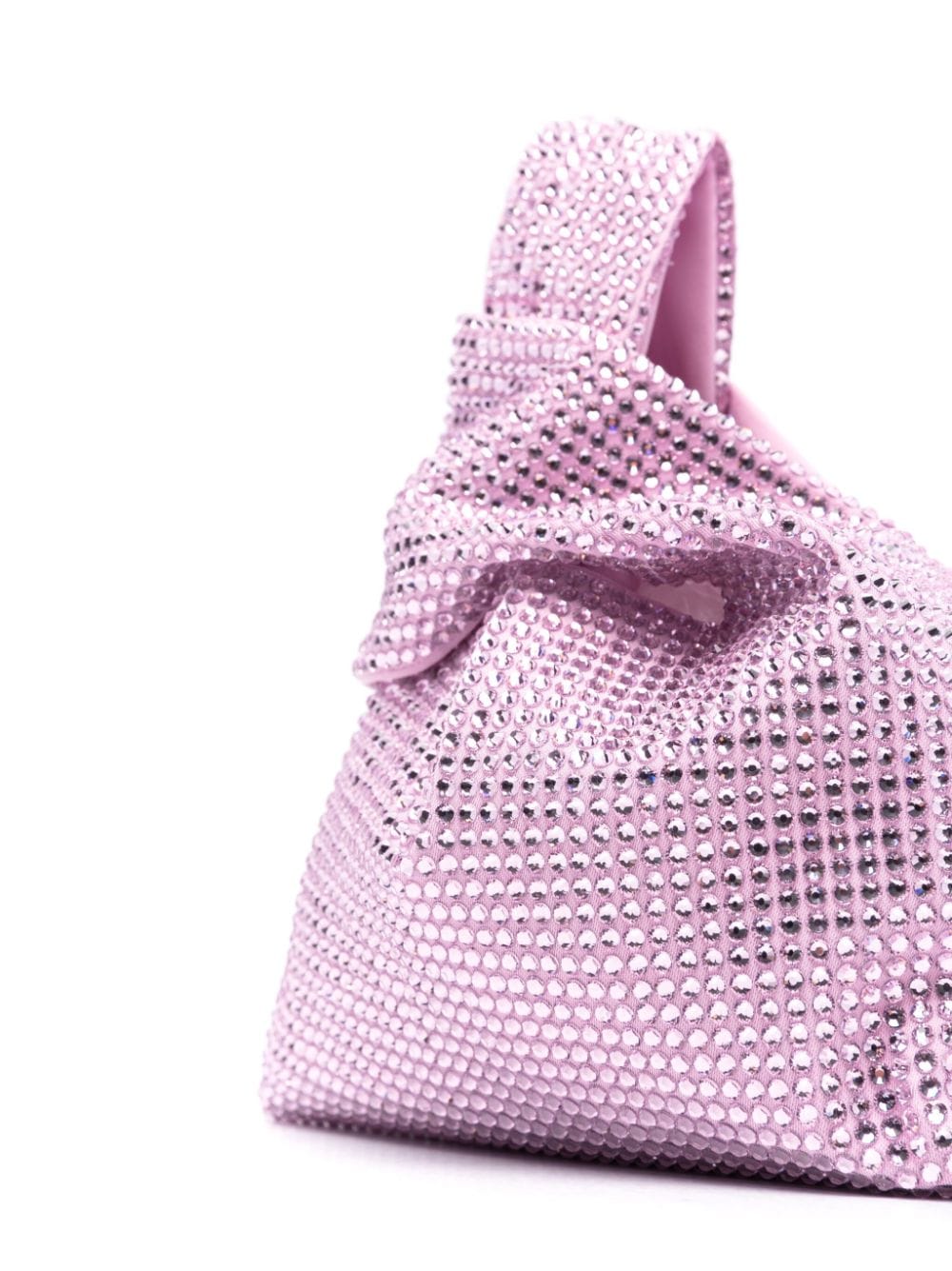 Shop Giuseppe Di Morabito Crystal-embellished Asymmetric Mini Bag In Rosa