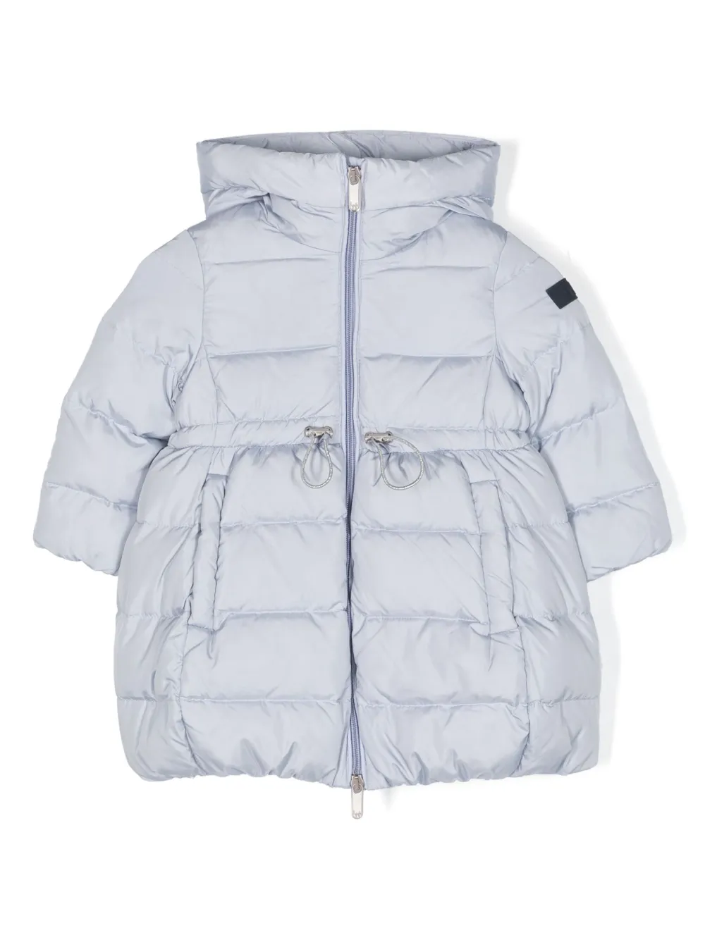 Il Gufo Kids' Hooded Quilted Down Coat In Blue