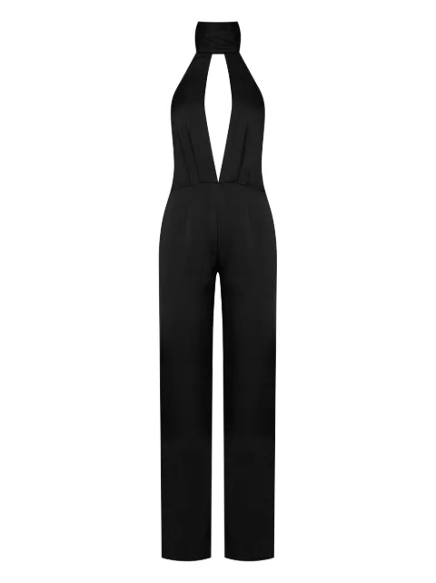Maison Close open-back satin jumpsuit