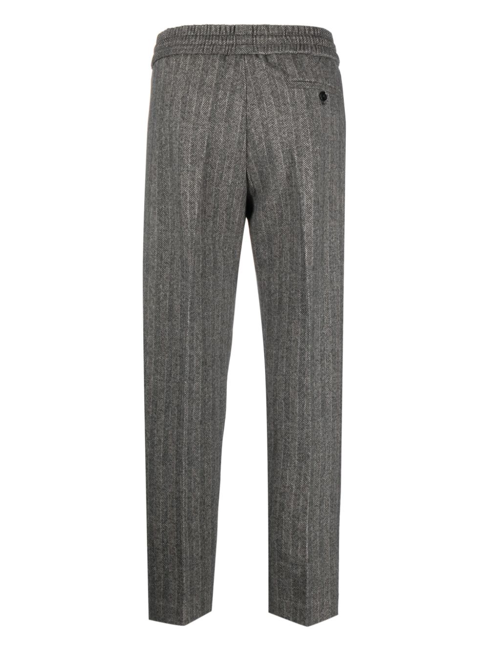 Circolo 1901 herringbone-pattern drawstring trousers - Grijs