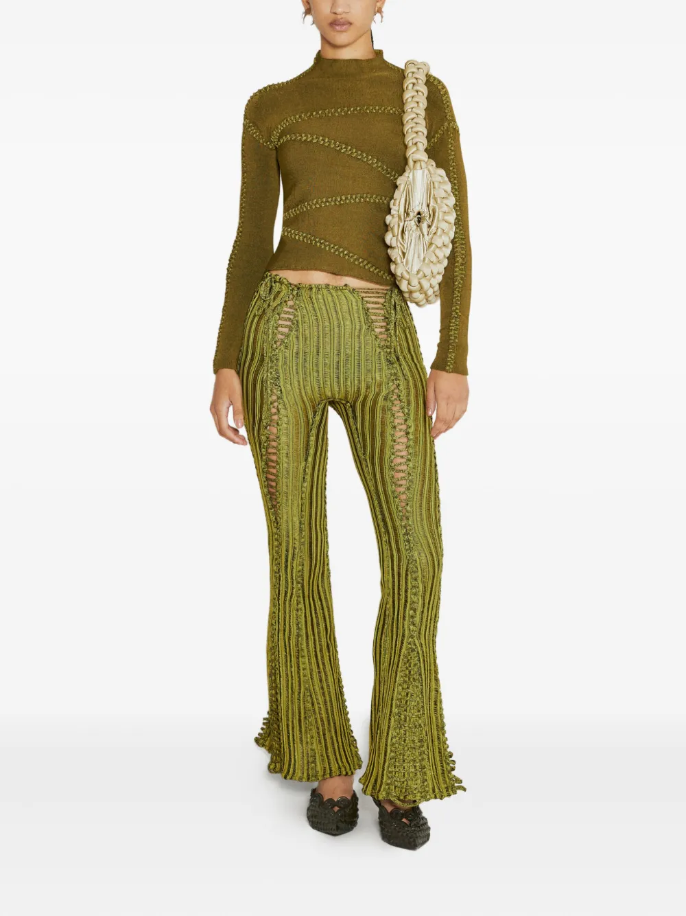 Isa Boulder mini Fisherman shoulder bag | Neutrals | Image 1
