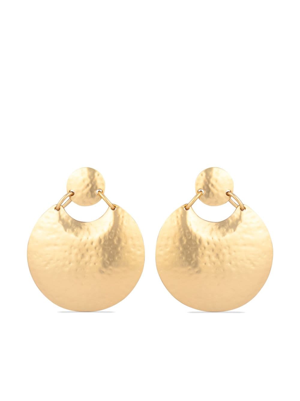 Pre-owned Kenneth Jay Lane 1990s  Clip-on Earrings In Gold