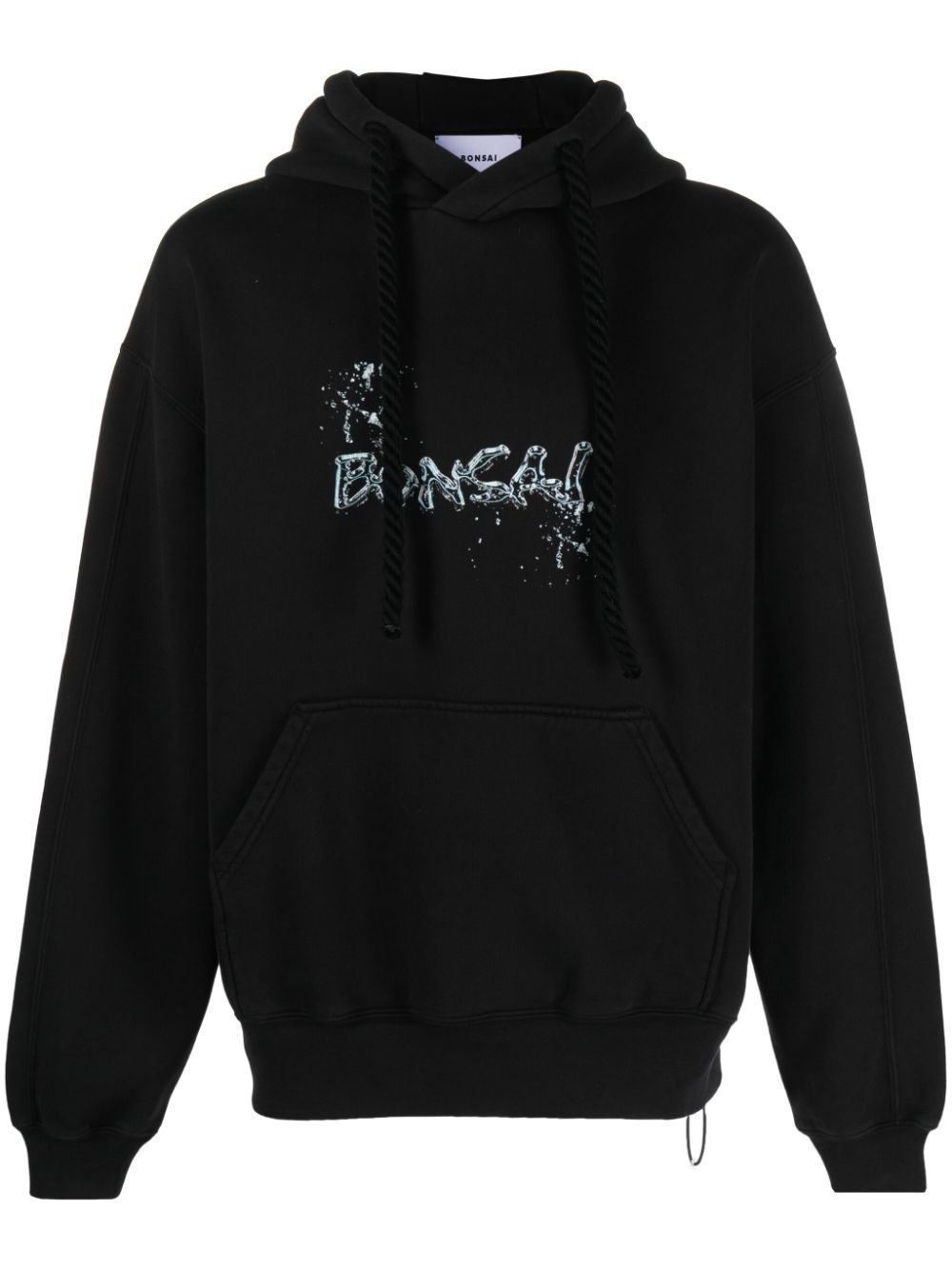 Bonsai Hoodie met logoprint Zwart