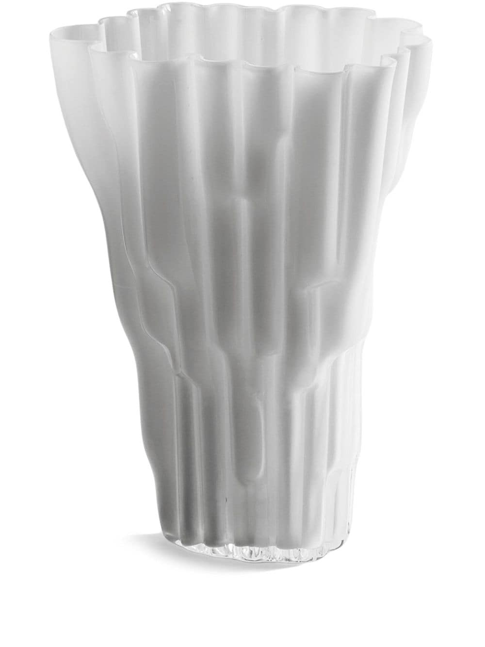 Poltrona Frau Marianne Medium Glass Vase In Milk-white