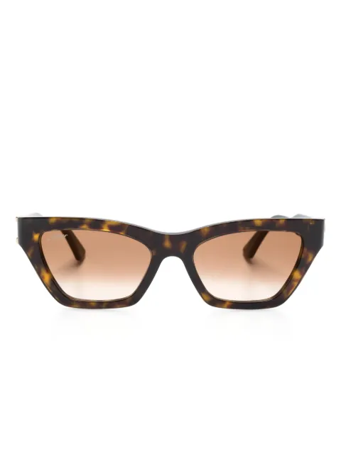 Cartier Eyewear tortoiseshell cat-eye frame sunglasses