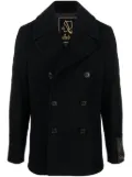 Sealup double-breast wool-blend jacket - Blue