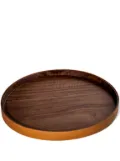 Poltrona Frau Zhuang leather-trim tray - Brown