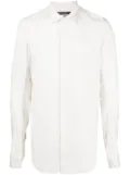 Julius spread-collar concealed-fastening shirt - White