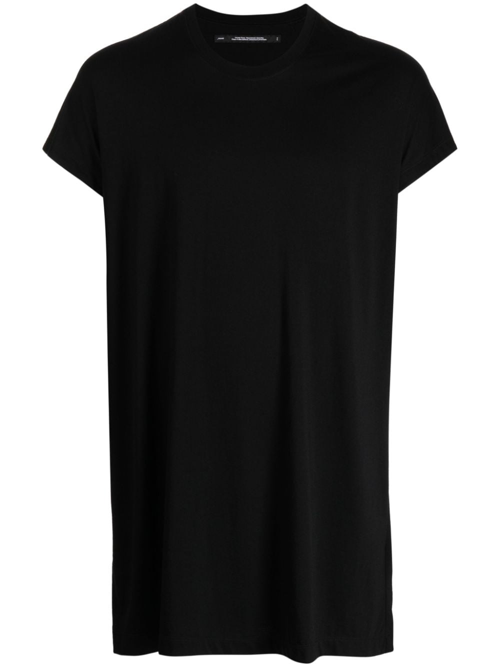 Julius Round-neck Cotton-blend T-shirt In Black