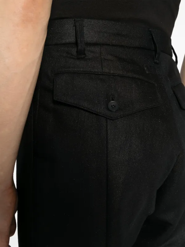 Julius グリッター ストレートパンツ | ブラック | FARFETCH JP