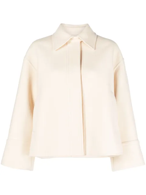 Jil Sander 尖领羊毛短款夹克