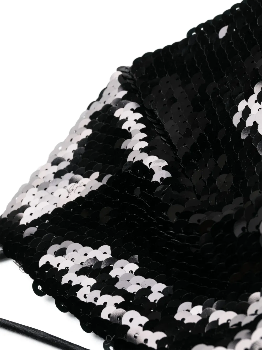 Nué Jade Sequinned Bra In Black