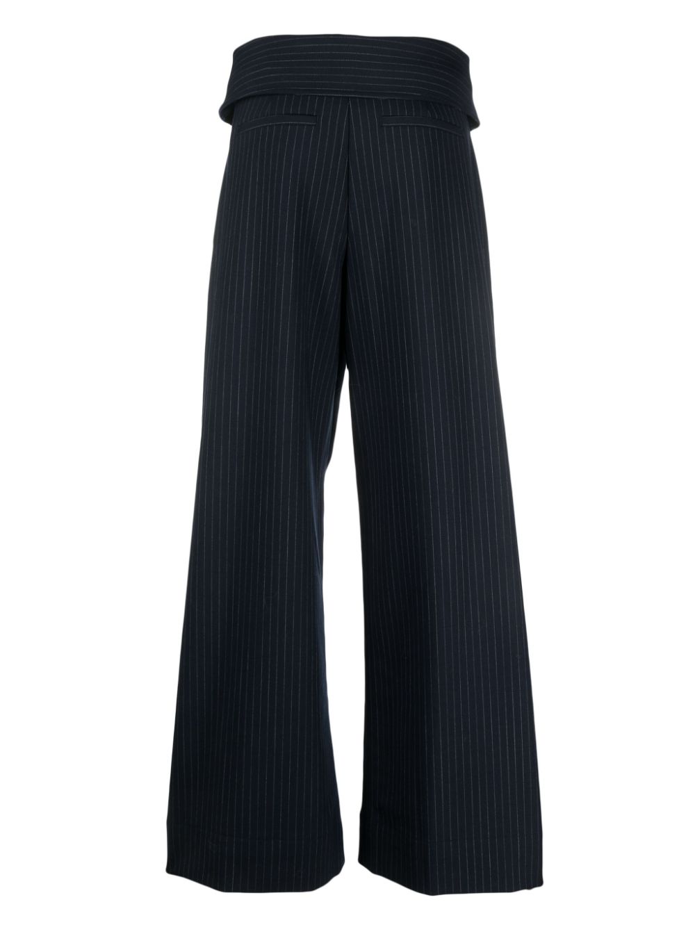 A.L.C. wide-leg pinstripe trousers - Blauw