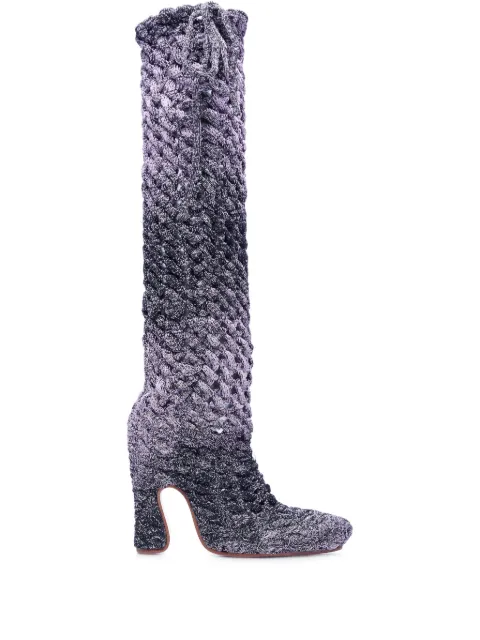 Isa Boulder botas tejidas