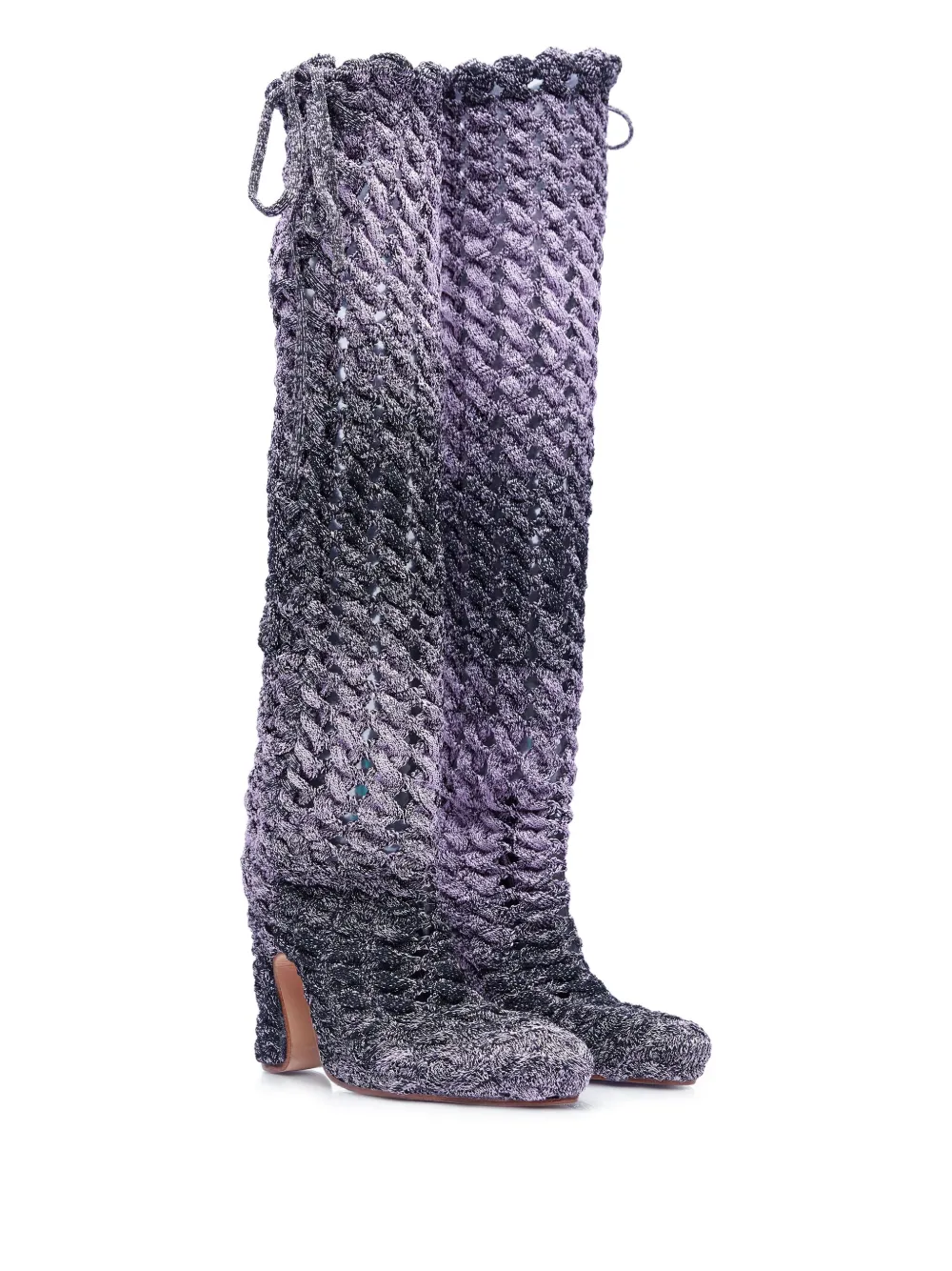 Isa Boulder knitted boots Purple
