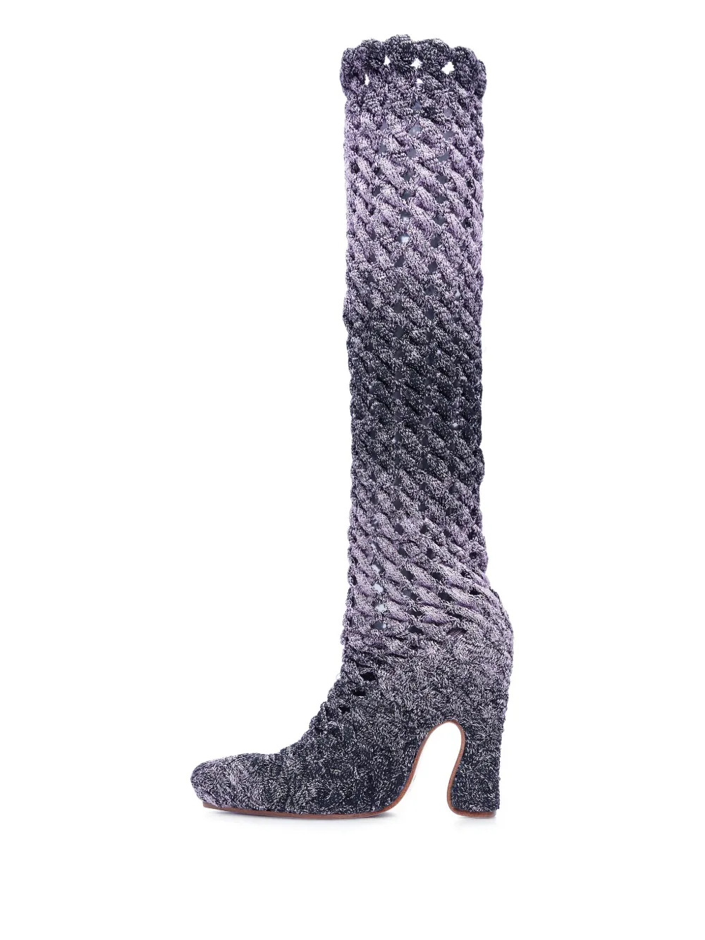 Isa Boulder knitted boots Purple