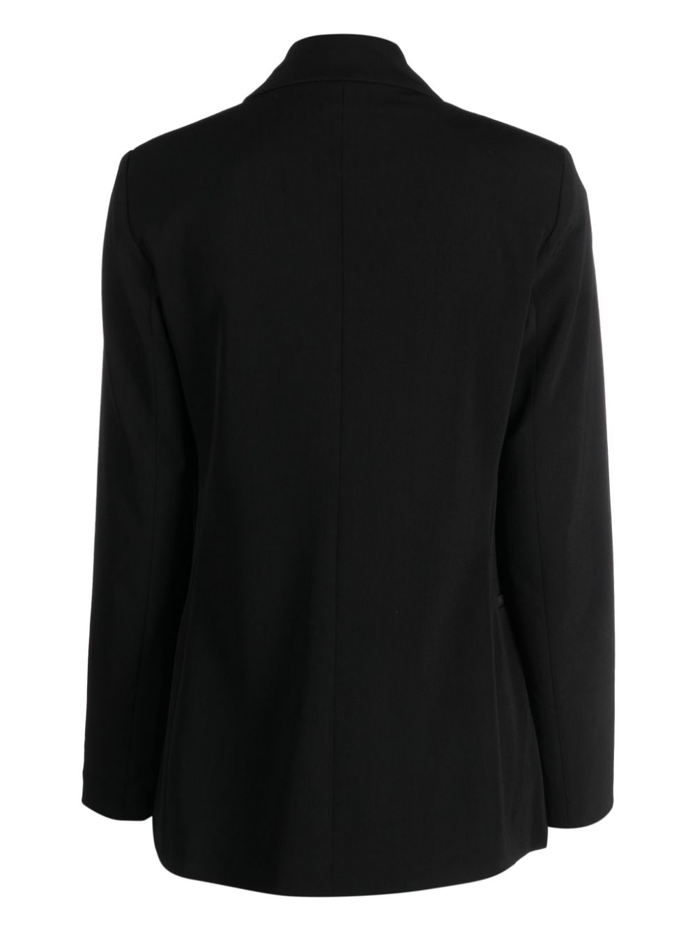 Shop Antonelli Double-breasted Notched-lapels Blazer In Black